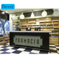 Retail Display Wooden Small Pharmacy Furniture Shop Counter Modern Medical Store Furniture Pharmacy Display Furniture